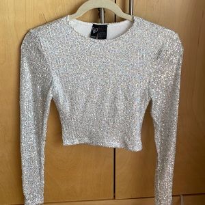 Sequins crop top